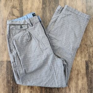 Banana Republic Gray Plaid Pants 34x32